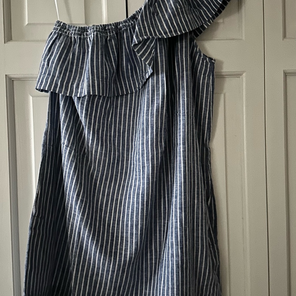 Madewell Blue and White Striped Dress